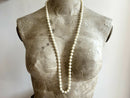 Vintage Christian Dior Glass Pearl Opera Length Necklace