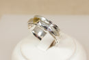 Silver Heart Spinner Ring