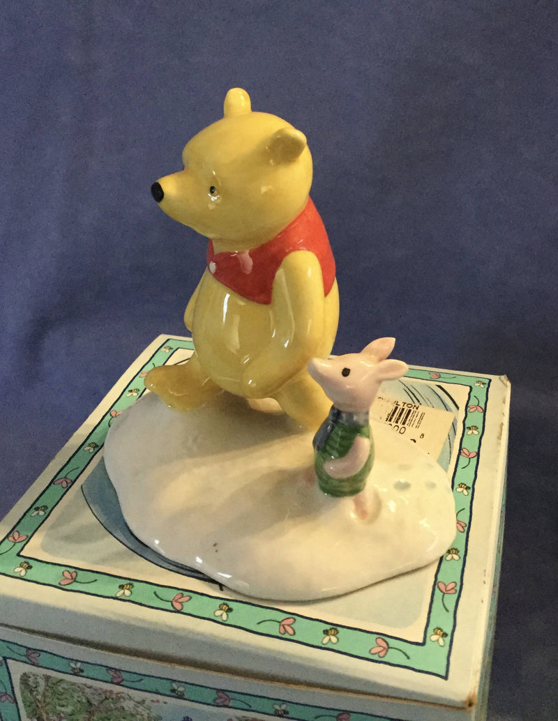 Royal Doulton - Winnie The Pooh And Piglet Royal Doulton The More It Snows Tiddely Pom WP20 Box