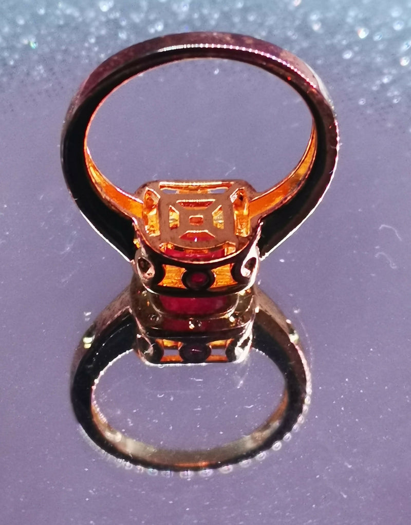 Designer Burmese Ruby Ring