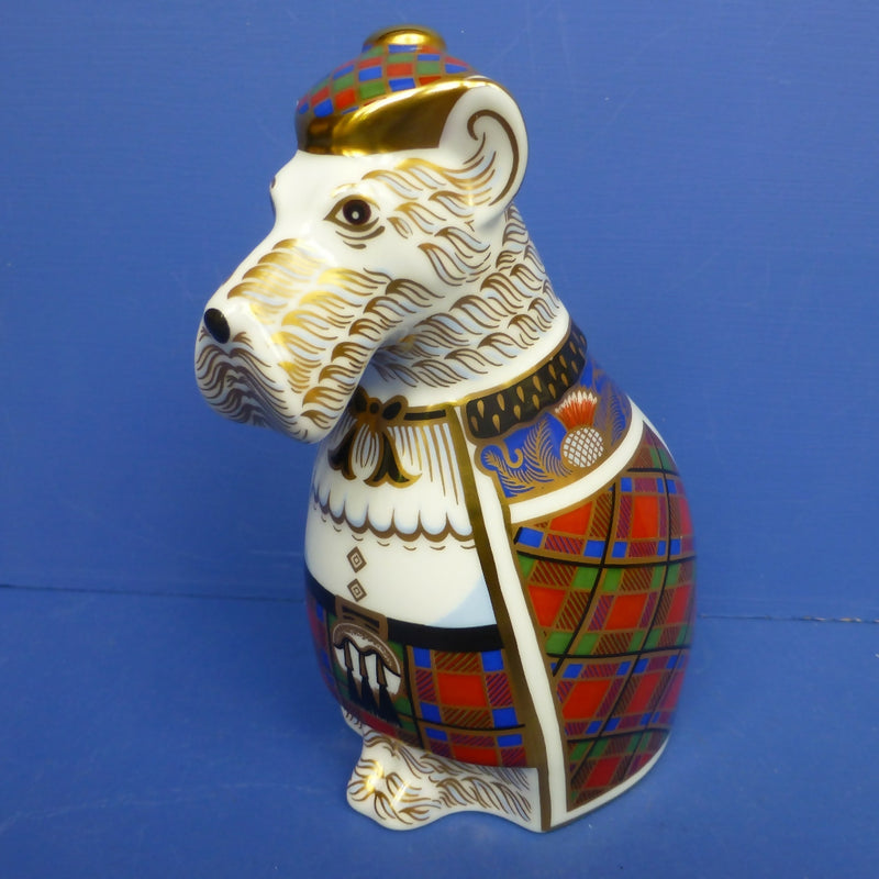 Royal Crown Derby Limited Edition Paperweight Scottish Terrier (Boxed)