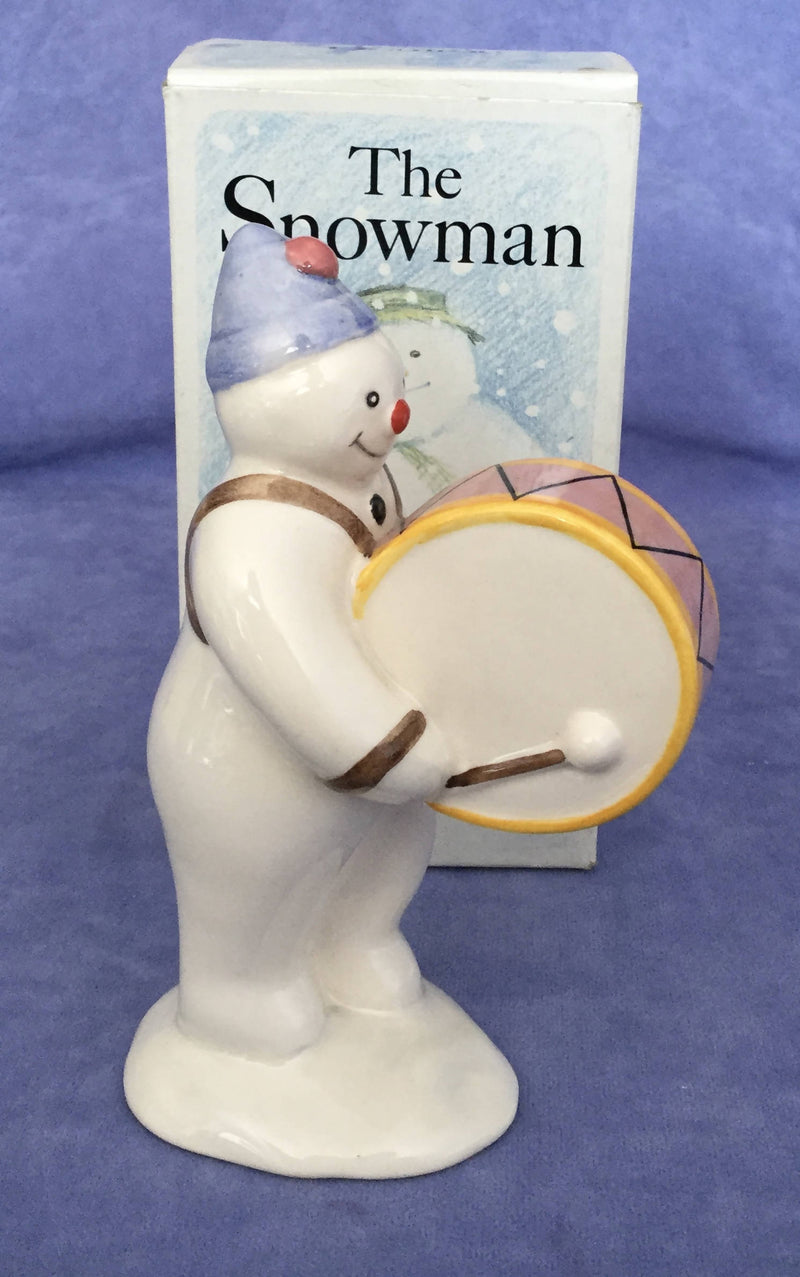 Royal Doulton - Bass Drummer Snowman figurine DS9 Royal Doulton - snowman figure Boxed