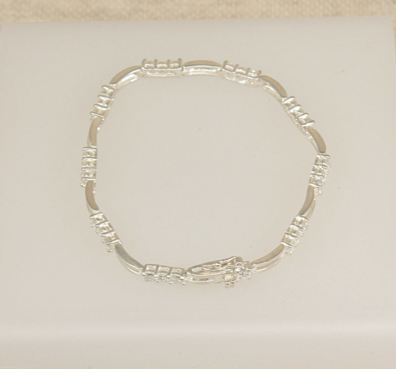 Silver & CZ Bracelet