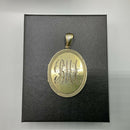 19th century silver gilt locket