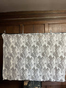 Beautiful Clematis Flower Lace Panelling off the roll sold per metre to finish in Bone 130cms wide