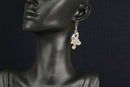 Silver Designer Dropper Earrings