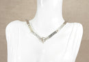 A Bold Silver Link T Bar Necklace