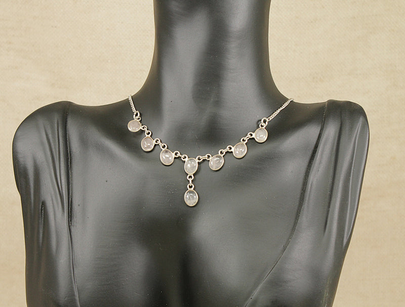 Silver & Moonstone Necklet
