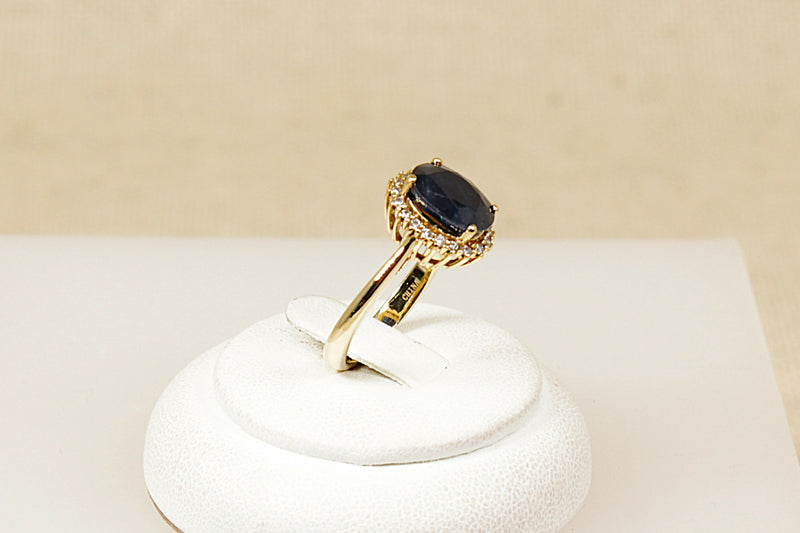 14ct Glogau Gold Sapphire & Diamond ‘Diana’ Ring