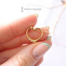 18ct Gold & Diamond Heart & Chain