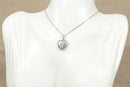 Vintage Silver Heart Locket and Chain
