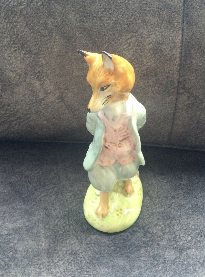 Beswick Foxy Whiskered Gentleman Figure Beatrix Potter fox figurine