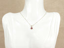 Silver & Gold Ruby Pendant & Chain