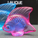 New Lalique: Fuchsia fish seal/sculpture