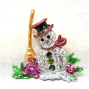 Vintage Christmas Snowman Brooch