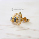 18ct Sapphire & Diamond Cluster Earrings