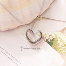 18ct White Gold Diamond Heart