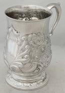 Victorian Silver Plated Tankard, circa 1880.