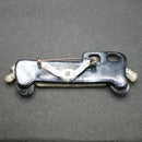 Lea Stein grey-silver limousine brooch