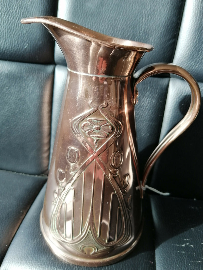 Copper Art Nouveau Milk Jug