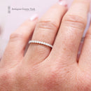 18ct White Gold Diamond Half Eternity Ring 0.33ct