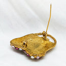 Vintage Rhinestone Handbag Brooch