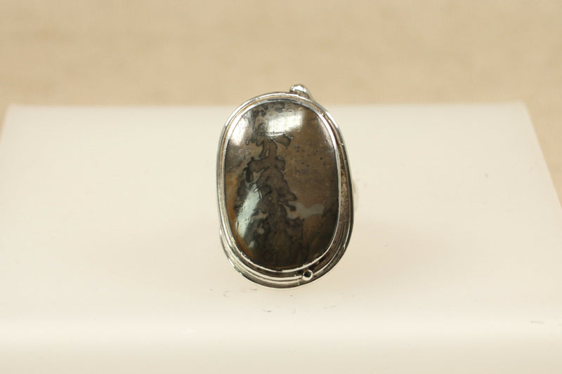 Silver & Jasper Designer Ring