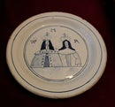 An English Delftware, William And Mary Coronation Plate.