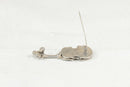 Charming Sterling Silver Cello Brooch