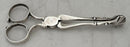 George II Pair of Silver Tea Tongs. London circa 1740, Jeremiah Lee.