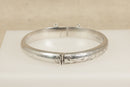 Vintage Silver Hinged Bangle