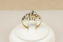 9ct Gold Sapphire & Diamond Leopard Ring