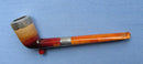 Antique Silver Mounted Meershaum Smoking Pipe/Amber Mouthpiece/Birmingham 1893/Cased