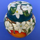 Moorcroft Ginger Jar - Oranges and Blossom By Rachel Bishop