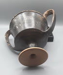 An Ancient Greek ,South Italian, Decorated Blackware Kantharos Drinking Vessel.