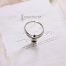 18ct White Gold Green Tourmaline & Diamond Ring