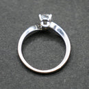 Platinum c0.5ct pear cut diamond solitaire ring