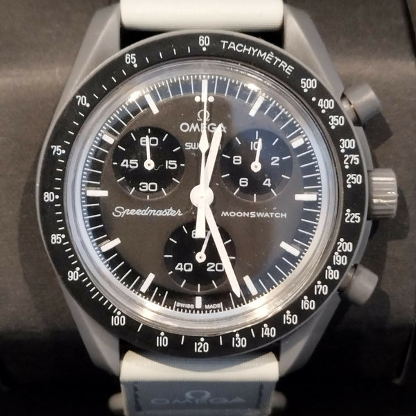 NEW OMEGA SWATCH BIO CERAMIC WATCH - MISSION TO MERCURY