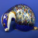 Royal Crown Derby Paperweight - Buxton Badger (Boxed)