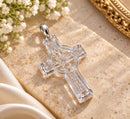 Waterford Crystal Celtic Cross Pendant – 6cm x 3.3cm