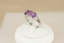 Silver & Amethyst Trilogy Ring