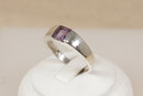 Stylish Kit Heath Sterling Silver & Amethyst Geometric Ring