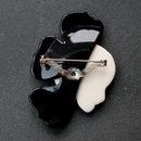 Lea Stein Paris Corolle black-green brooch