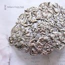 Rare Collectible Heavy Victorian Silver Statement Nurses Buckle by Samuel Jacob
