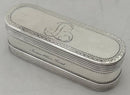 Louis XVI Silver Snuff Box. Paris 1785, D. Bourgoin. Discharge Mark of Jean-François Kalendrin, 4.1 troy ounces.