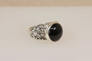Distinctive Silver & Garnet Designer Ring by Suarti