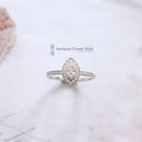 Platinum Marquise Diamond Cluster 1.00ct