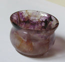 Vintage Miniature Bluejohn Bowl/Unusual Design/Blue John