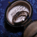 Vintage Platinum Pt900 Sapphire Diamond Tension Set Ring Size K