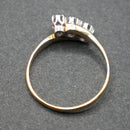 18ct gold diamond trilogy ring